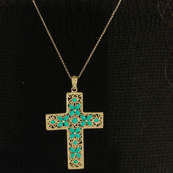 NWOT GENIUNE SLEEPING BEAUTY CROSS - Picture 2 of 4